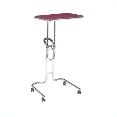 Office Star Lucent Laptop Stand in Pink Glass