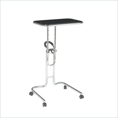 Office Star Lucent Laptop Stand in Black Glass