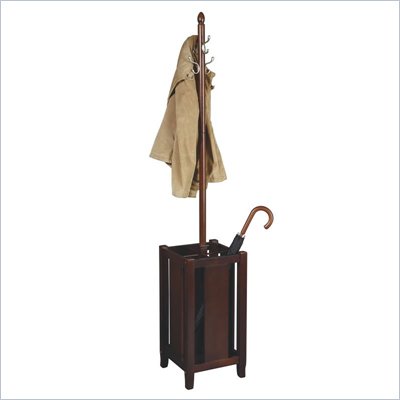 Office Star Merlot Coat Rack in Merlot 