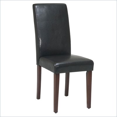 Office Star Metro Parsons Side Chair in Espresso