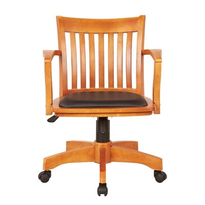 Office Star OSP Designs Seating Deluxe Bankers Chair with Vinyl Seat