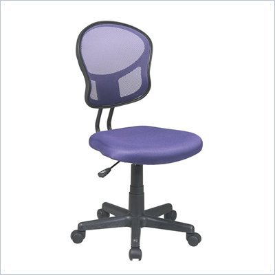 Office Star OSP Designs Seating Mesh Task Chair in Purple