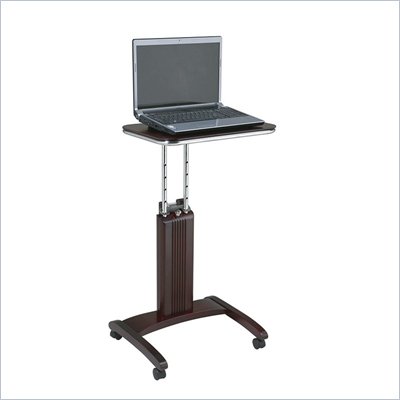 Office Star Precision Laptop Stand in Mahogany