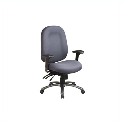 Office Star Ergonomic High Back Office Chair with Multi Function Control and Titanium Finish Accents
