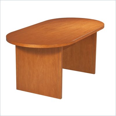 Office Star Pro-Line II Racetrack 6' Conference Table with Slab Base in Cherry