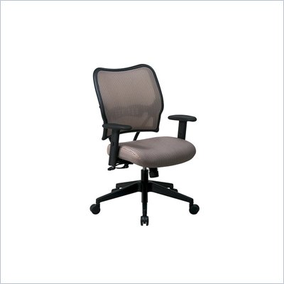 Office Star SPACE 40" Deluxe VeraFlex Office Chair with Fabric Seat (Latte)