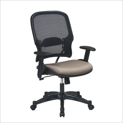 Office Star 15 Air Grid Back Fabric Seat Manager's Chair in Cornstalk