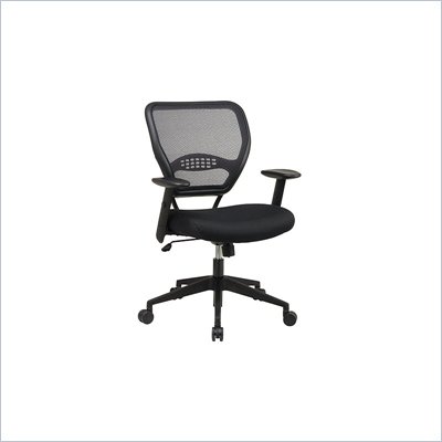 Office Star SPACE Collection Matrex Mesh Metal Chair with Arms