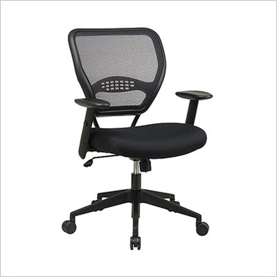 Office Star SPACE AirGrid Back Managers Chair with Black Mesh Fabric