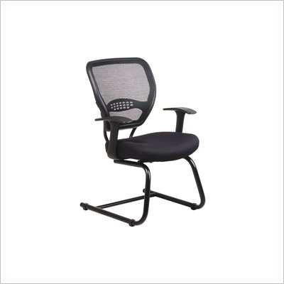 Office Star SPACE Collection: Air Grid Back Guest Chair with Fabric Seat and Cantilever Base