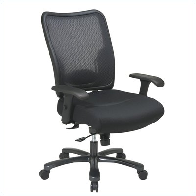 Office Star 75 Big and Tall Double Air Grid Back Ergonomic Chair