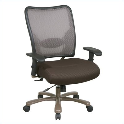 Office Star 75 Latte Air Grid Back w/Espresso Mesh Seat Managers Chair