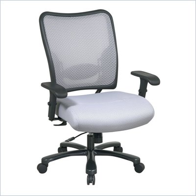 Office Star 75 Shadow Air Grid Back Big Mans Chair w/ Fabric Seat