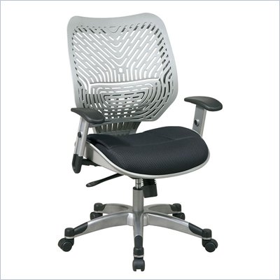 Office Star SPACE Collection: REVV Space-Flex Back Managers Chair in Fog and Black