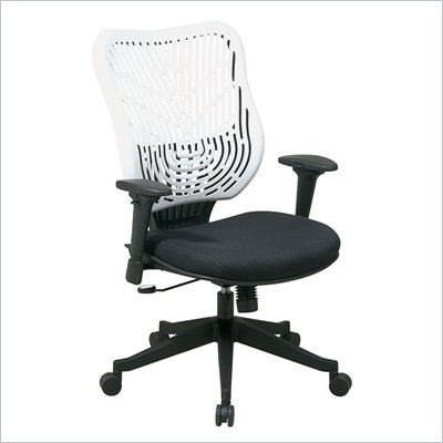 Office Star SPACE Collection: EPICC SpaceFlex Back Chair and Memory Foam Seat in Ice White