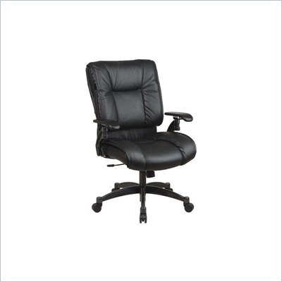 Office Star SPACE Collection Deluxe Conference Chair with Cantilever Arms Black