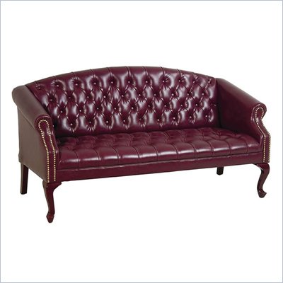 Office Star Queen Ann Traditional Blood Sofa