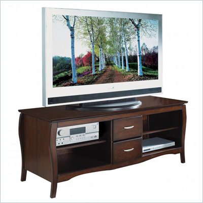 Office Star 60 Inch Plasma LCD Walnut TV Stand