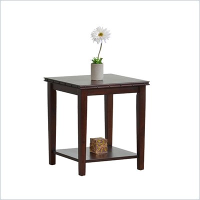 Office Star Tucson End Table in Dark Espresso