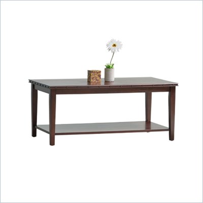 Office Star Tucson Coffee Table in Dark Espresso