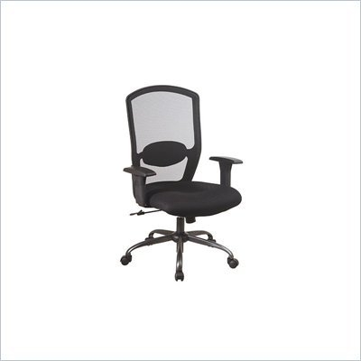 Office Star Screen Back Mesh Plastic Executive Office Chair with Arms
