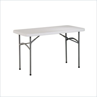 Office Star 4' Resin Rectangular Multi Purpose Table with Traditional 4 Post Legs