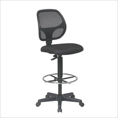 Office Star Deluxe Mesh Back Drafting Chair with Mesh Seat
