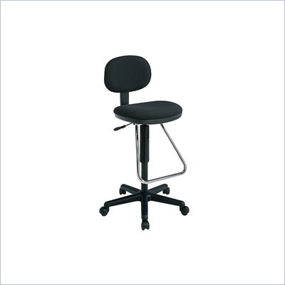 Office Star Economical Chair with Chrome Teardrop Footrest (Height Adjustable 23" to 33") (special order)