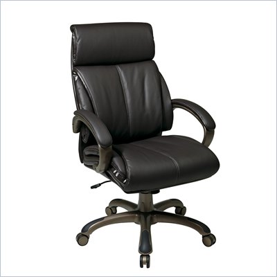 Office Star Executive Espresso Eco Leather Chair