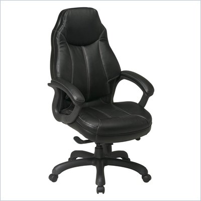 Office Star Deluxe Oversized Executive Faux Leather Chair