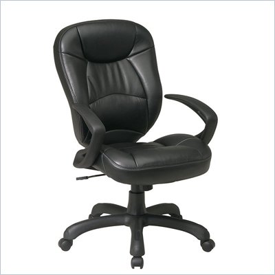Office Star Deluxe Oversized Executive Faux Leather Task Chair