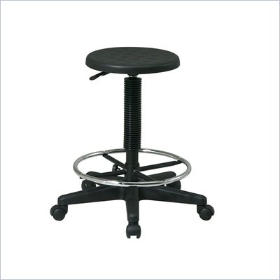Office Star Self-Skinned Urethane Stool With Footrest