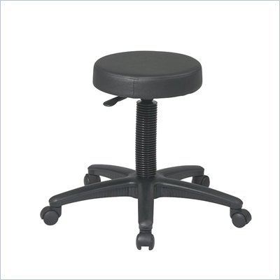 Office Star Pneumatic Drafting Chair Backless stool with Nylon Base