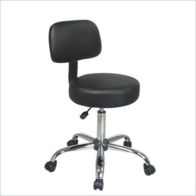 Office Star Pneumatic Drafting Chair with Vinyl Stool and Back