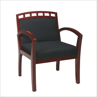 Office Star Work Smart Cherry Finish Leg Chair