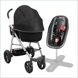 Phil and Ted's Smart Bundle Baby Stroller with Seat & Peanut Bassinet in Black