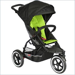 Phil and Ted's Inline Explorer Buggy Stroller in Apple Green w/ Padded Seat Liner