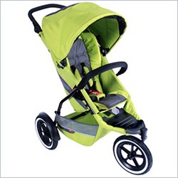 Phil and Ted's Inline Explorer Buggy Stroller in All Apple Green w/ Padded Seat Liner