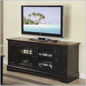 Riverside Furniture Anelli II 60 Inch TV Stand in Vintage Cherry and Bridgewood Black