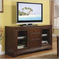 Riverside Furniture Bella Vista 60 Inch TV Stand in Warm Transitional Cherry