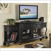 Riverside Furniture Cape May TV Stand with End Units in Bayberry Black