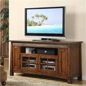 Riverside Furniture Craftsman Home 62 Inch TV Stand in Americana Oak