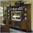 Riverside Furniture Delcastle 63 Inch TV Entertainment Wall System in Antique Irish Pine
