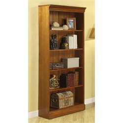 Riverside Furniture Crossings Large Bookcase in Fawn Cherry