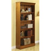 Riverside Furniture Crossings Large Bookcase in Fawn Cherry