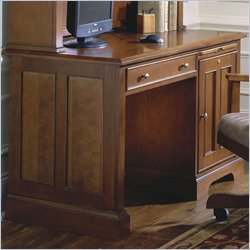 Riverside Furniture Crossings Large Computer Desk in Fawn Cherry