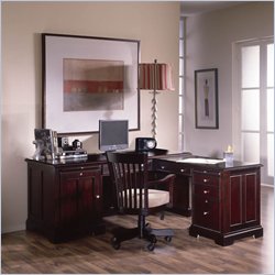 Riverside Furniture Crossings L Computer Workstation in Espresso