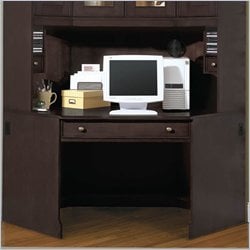 Riverside Furniture Crossings Corner Computer Desk in Espresso