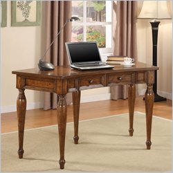 Riverside Furniture Delcastle Curved Writing Desk in Antique Irish Pine