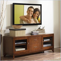 Riverside Furniture Escapade 60 Inch TV Stand-Door in Sweet Rosy Brown
